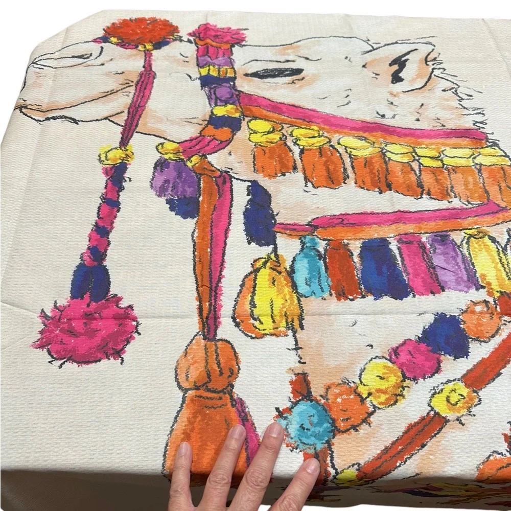 Colorful Camel Print Tapestry Wall Hanging